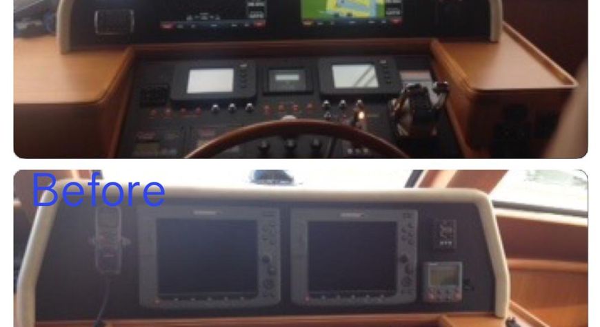 Grand Banks Yachts With a Full Garmin System